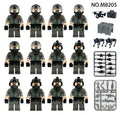 Modern Military Air Force Aviation Crew Minifigure Set – 12 Figures with Weapons & Accessories