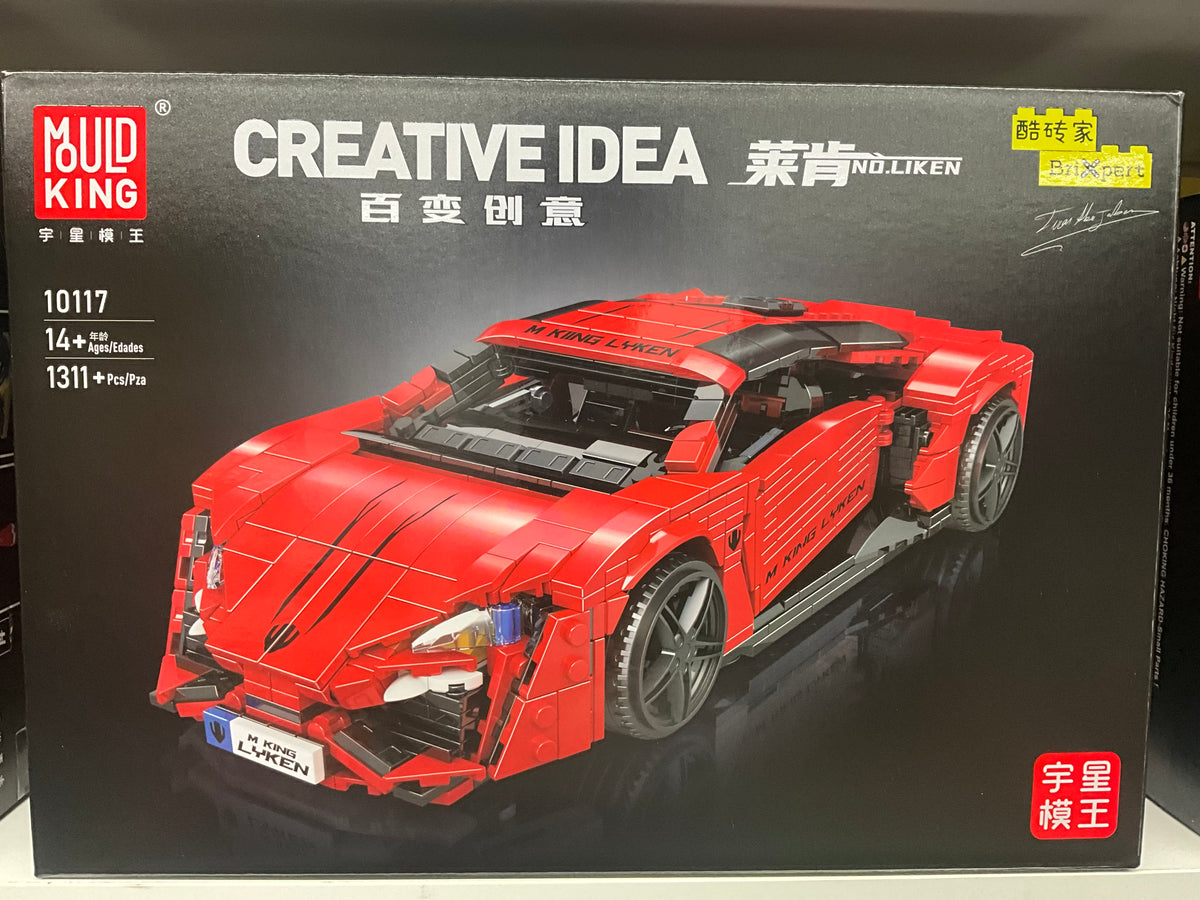 Mould King 10117 Lykan Hypersport-Inspired Supercar – 1,311 Pieces