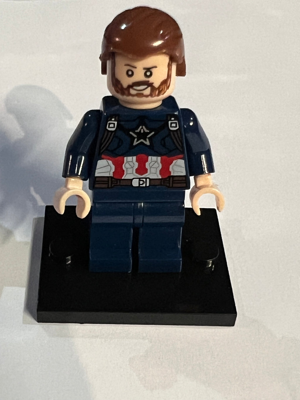 Custom Captain America Mini Figure (UNBRANDED) – Compatible Building Blocks