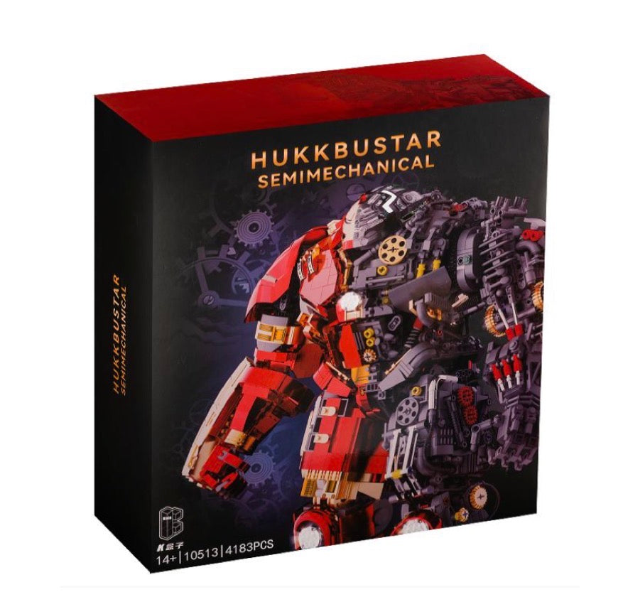 KBOX 10513 Hulkbuster-Inspired Semimechanical Mech Building Set – 4,183 Pieces
