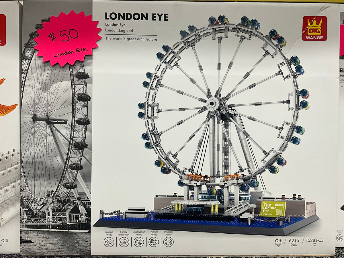WANGE 6215 London Eye Ferris Wheel Architecture Set – 1,528 Pieces