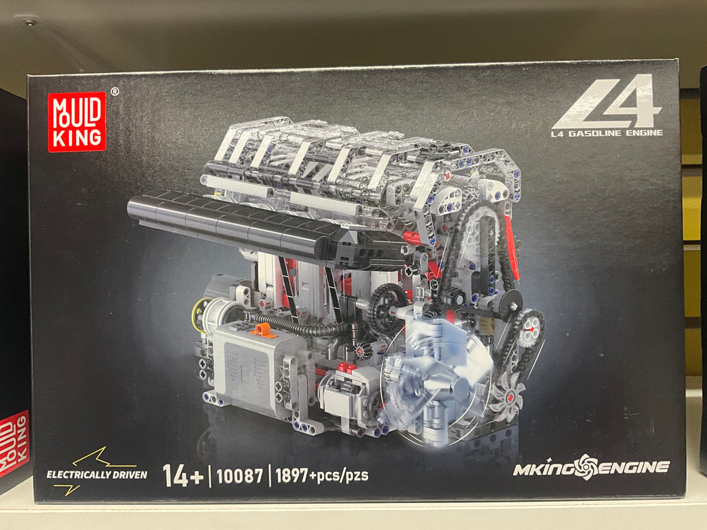 Mould King 10087 Motorized Inline-4 Gasoline Engine Model – 1,897 Pieces