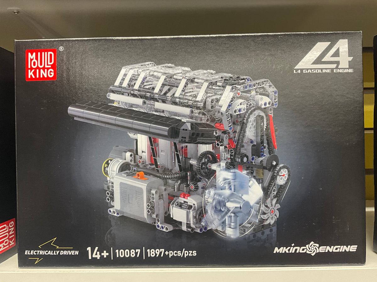 Mould King 10087 Motorized Inline-4 Gasoline Engine Model – 1,897 Pieces