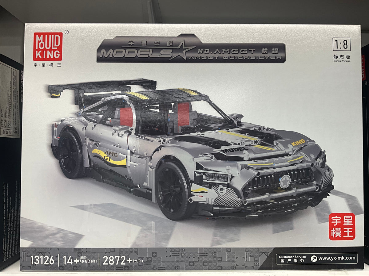 Mould King 13126 RC AMG GT Quicksilver Supercar – 2,872 Pieces