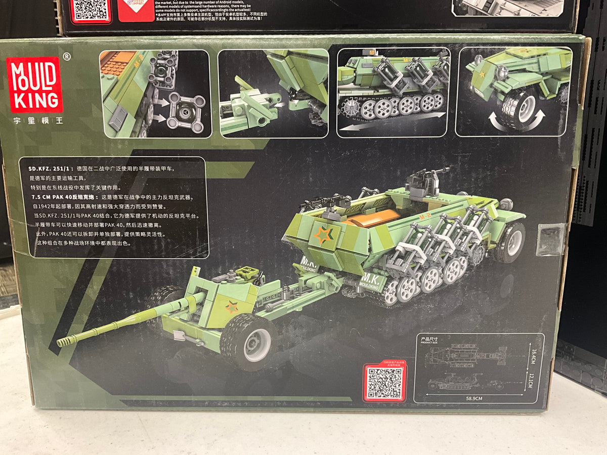 Mould King 20027 RC Sd.Kfz. 251 Half-Track & PAK 40 – 1,298 Pieces