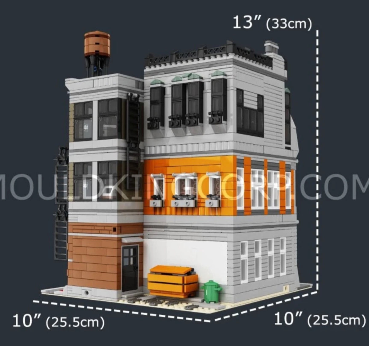 MOULD KING 16037 Novatown Sanctorum – 3,588 Pieces Modular Building Set with LED Lights