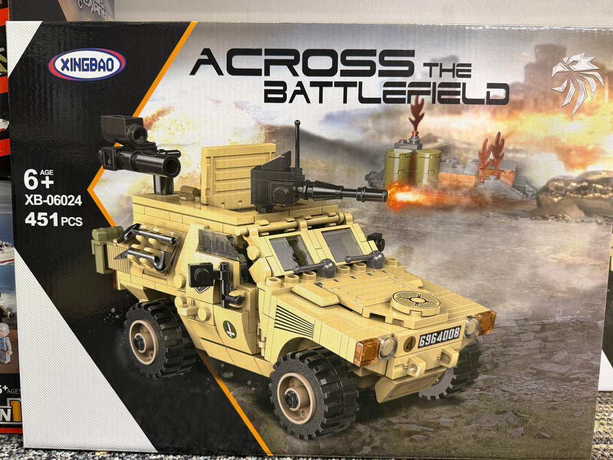 French Panhard VBL Light Armored Recon Vehicle Building Set – 451 Pieces - NO MINI FIGURES