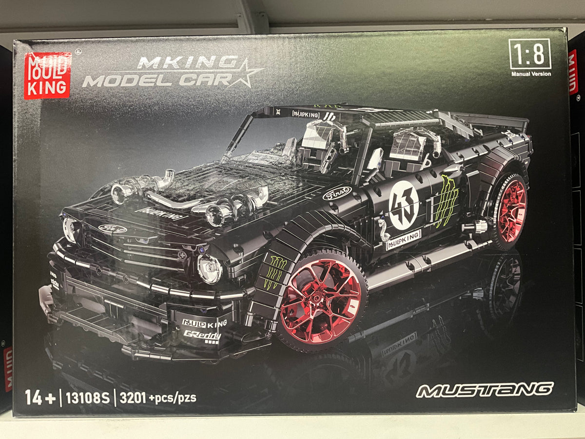 Mould King 13108S 1:8 Mustang Race Car Building Set – 3,201 Pieces NOT RC