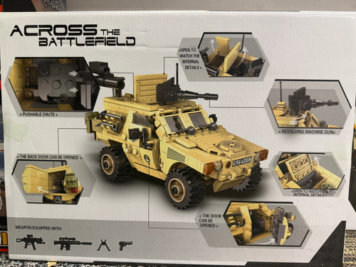 French Panhard VBL Light Armored Recon Vehicle Building Set – 451 Pieces - NO MINI FIGURES