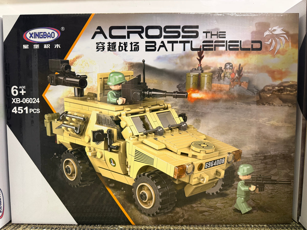 French Panhard VBL Light Armored Recon Vehicle Building Set – 451 Pieces