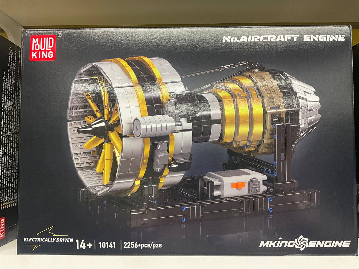 Mould King 10141 Motorized Aircraft Turbofan Engine – 2,256 Pieces