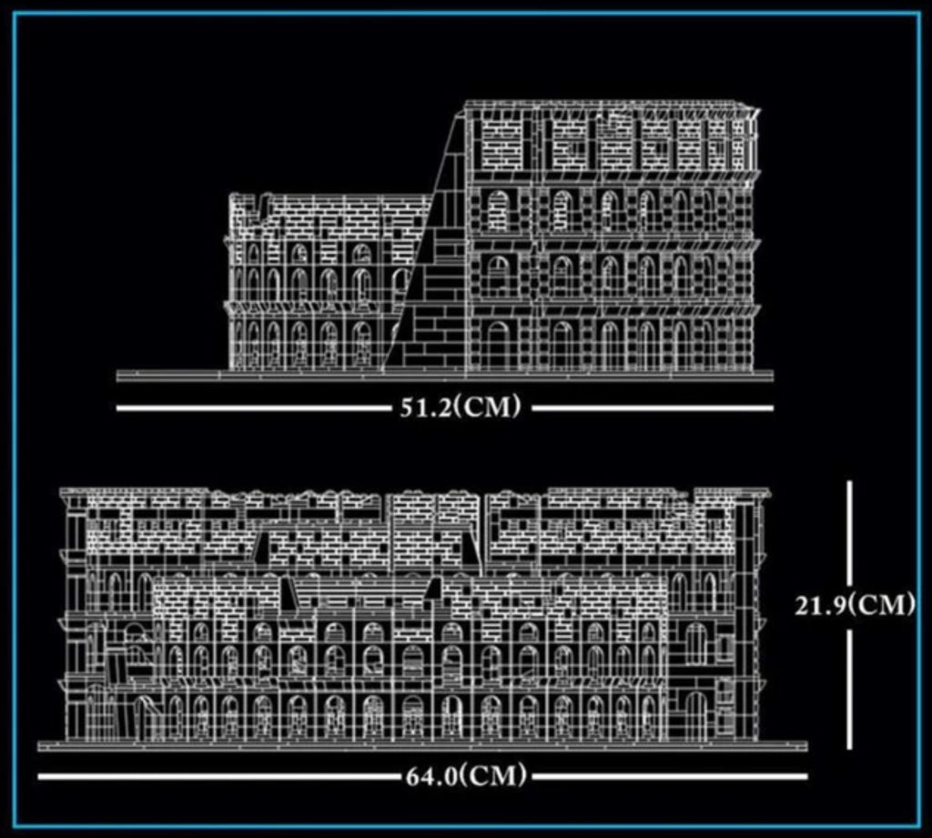 MOULD KING 22002 Roman Colosseum – 6,466 Pieces Architecture Building Set
