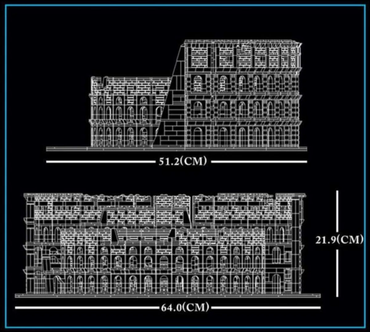 MOULD KING 22002 Roman Colosseum – 6,466 Pieces Architecture Building Set