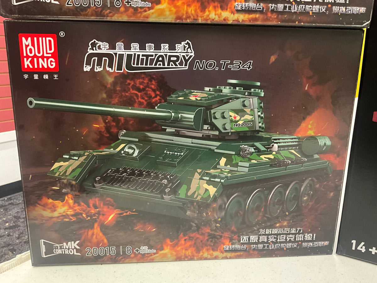 Mould King 20015 RC T-34 Tank Building Set – 800 Pieces
