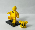 FNAF Freddy Inspired Yellow Animatronic Bear Minifigure with Mask & Display Base