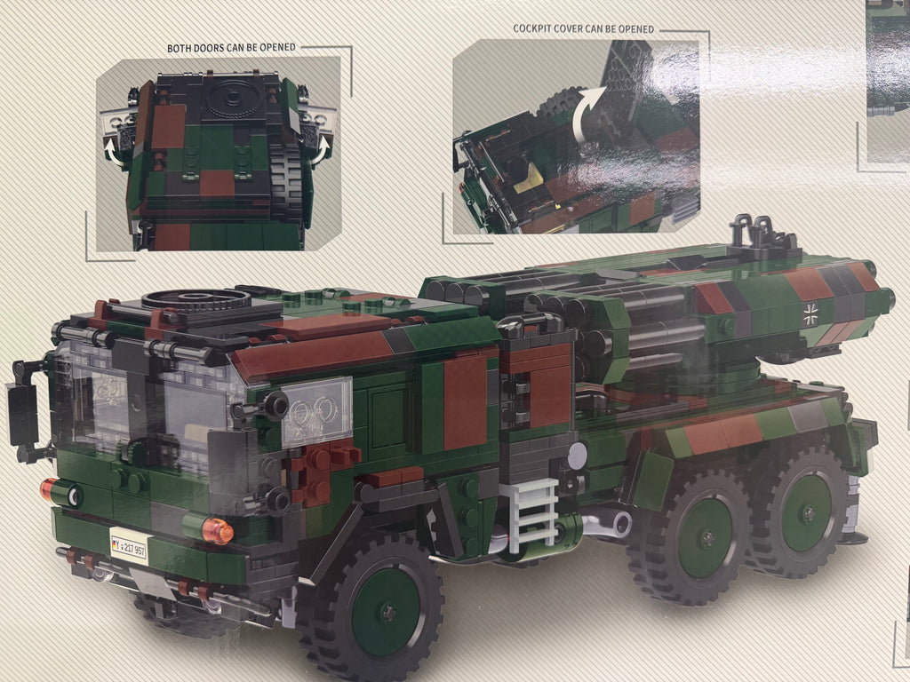 German LARS 2 Multiple Rocket Launcher Building Set – 986 Pieces