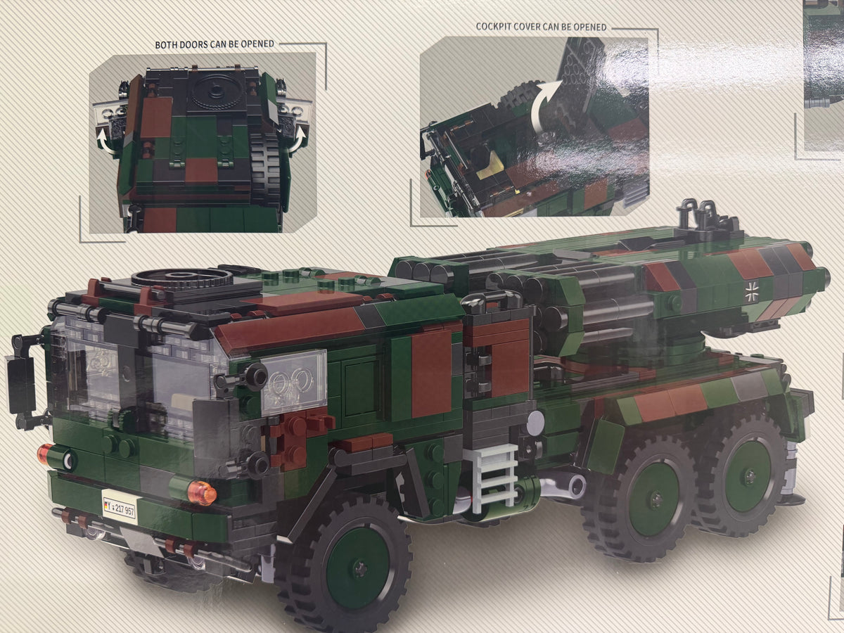 German LARS 2 Multiple Rocket Launcher Building Set – 986 Pieces