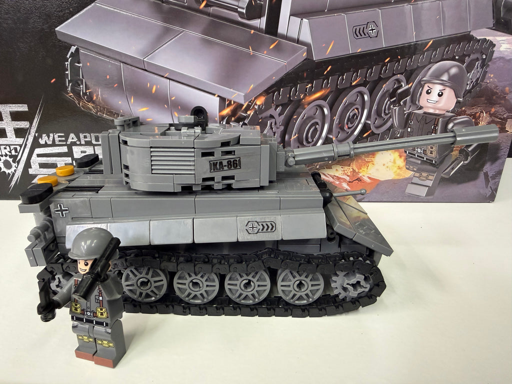 WWII German Tiger - Heavy Tank Building Set – 385 Pieces