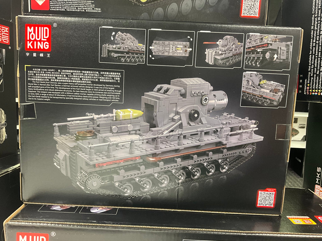 Mould King 20028 RC Karl-Gerät Mortar Building Set – 1,648 Pieces