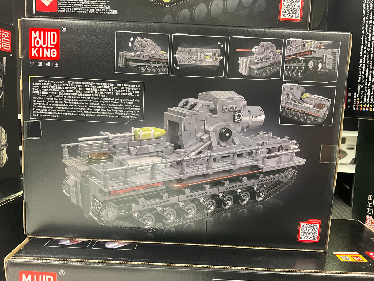 Mould King 20028 RC Karl-Gerät Mortar Building Set – 1,648 Pieces