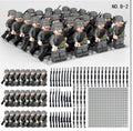 WWII German Army Soldier Minifigure Bundle – 24 Figures with Weapons