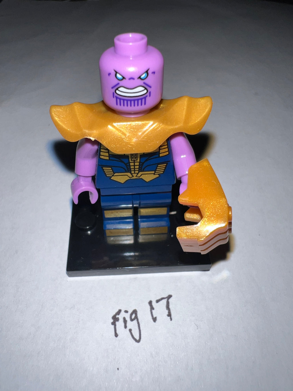 Custom Thanos Mini Figure with Infinity Gauntlet (UNBRANDED) – Compatible Building Blocks