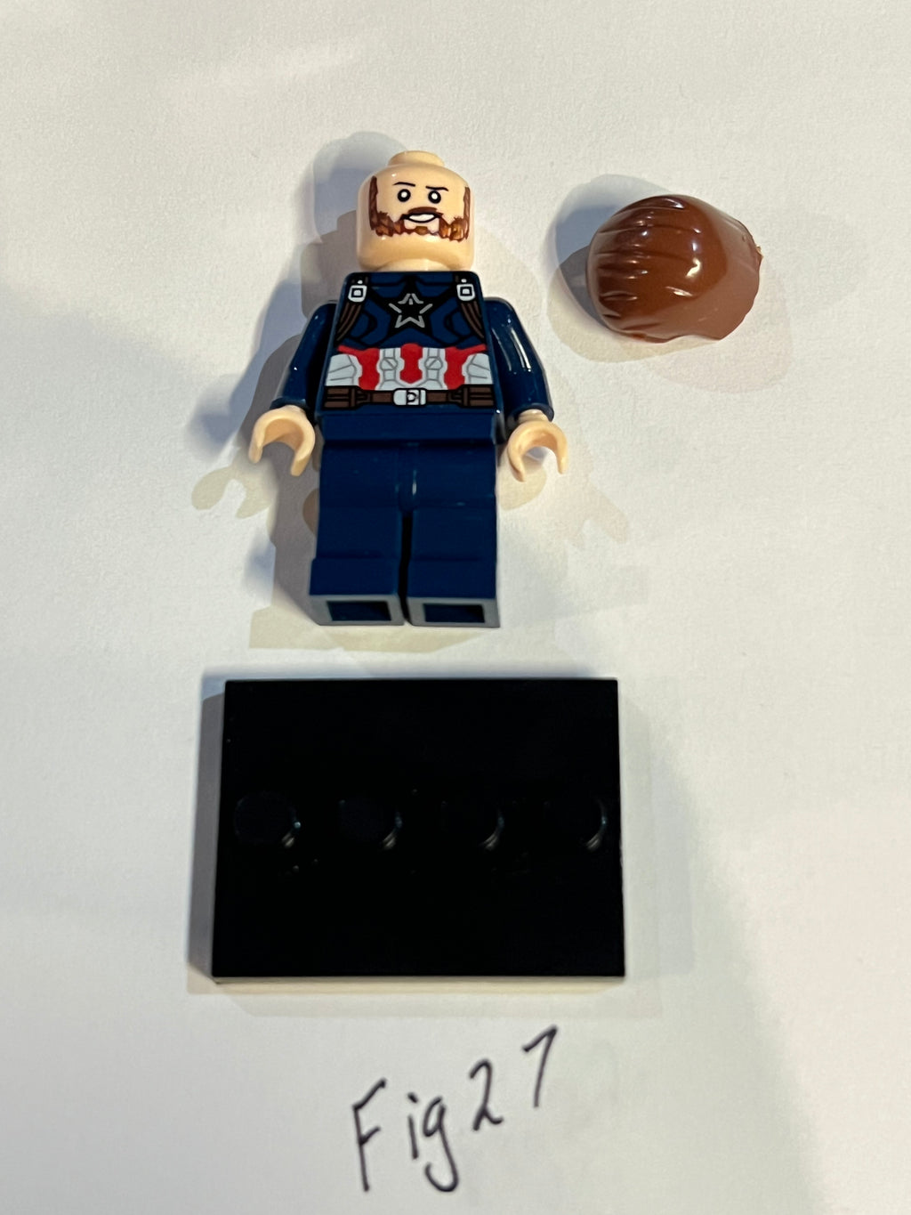 Custom Captain America Mini Figure (UNBRANDED) – Compatible Building Blocks