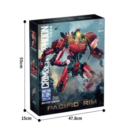 KBOX V5018 Crimson Typhoon Pacific Rim Jaeger Building Set – 2,951 Pieces - Officially Licensed