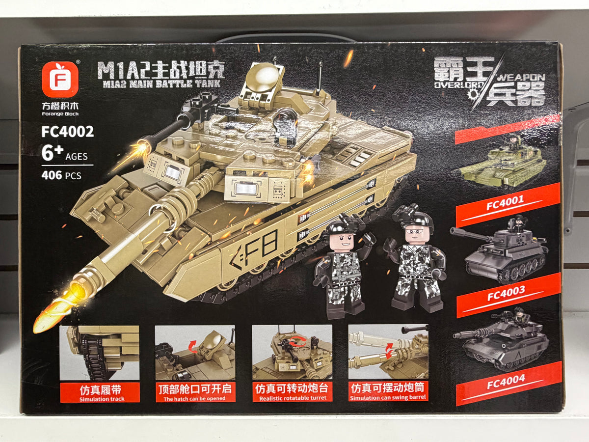 Forange FC4002 U.S. M1A2 Abrams Main Battle Tank – 406 Pieces