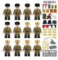 WWII Soviet Winter Mortar Detachment – 12 Minifigures with Field Camp