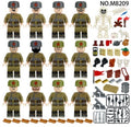 WWII Soviet Red Army Minifigure Set – 12 Battle of the Caucasus Figures & Accessories