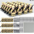 Japanese Army Soldier Minifigure Bundle – 24 Figures with Weapons