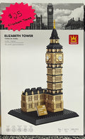 WANGE 4211 Elizabeth Tower Big Ben Architecture Set – 892 Pieces