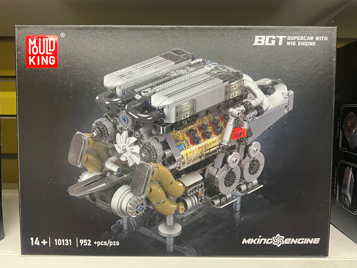 Mould King 10131 Motorized W16 Supercar Engine Model – 952 Pieces
