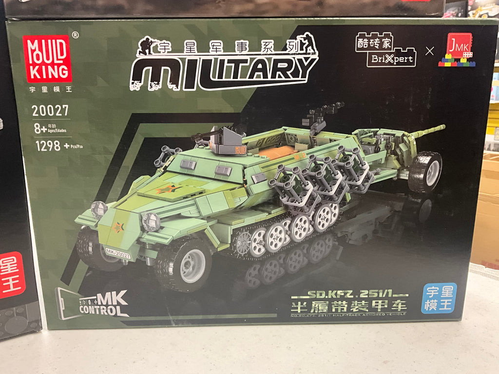 Mould King 20027 RC Sd.Kfz. 251 Half-Track & PAK 40 – 1,298 Pieces