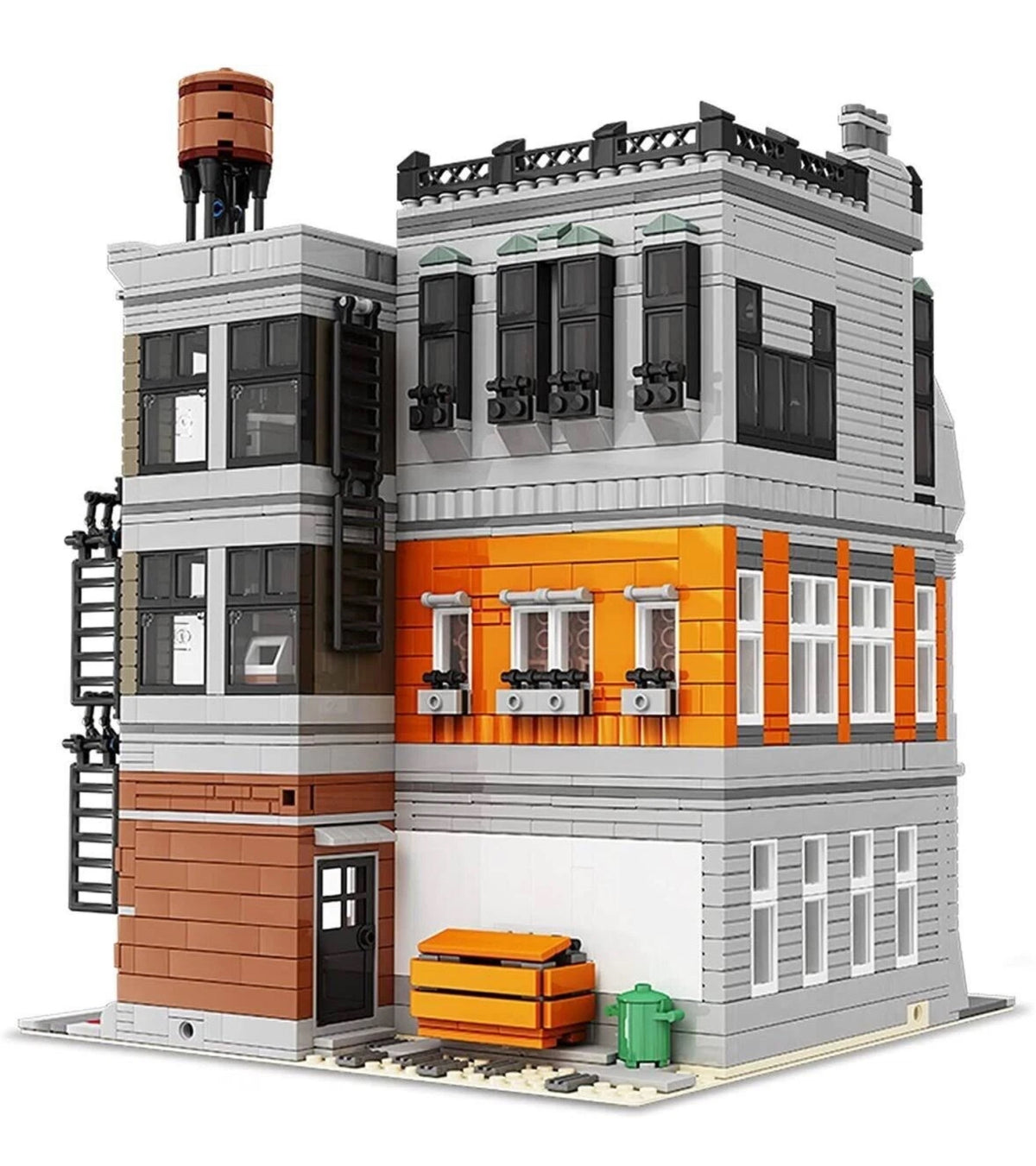 MOULD KING 16037 Novatown Sanctorum – 3,588 Pieces Modular Building Set with LED Lights