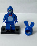 FNAF Bonnie Inspired Blue Animatronic Rabbit Minifigure with Mask & Display Base