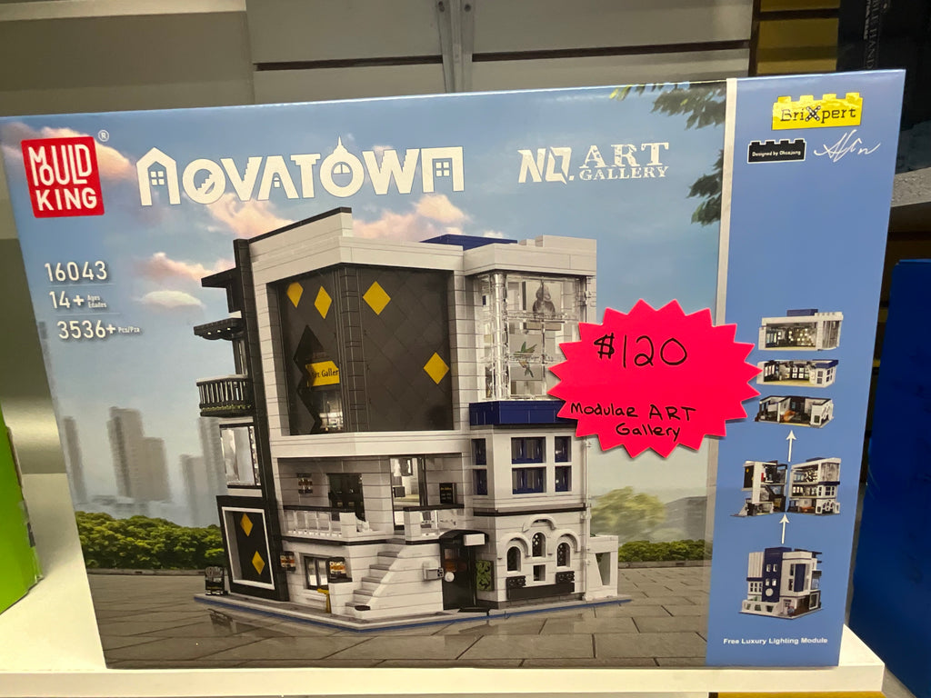 Mould King 16043 Novatown Art Gallery Modular Building – 3,536 Pieces
