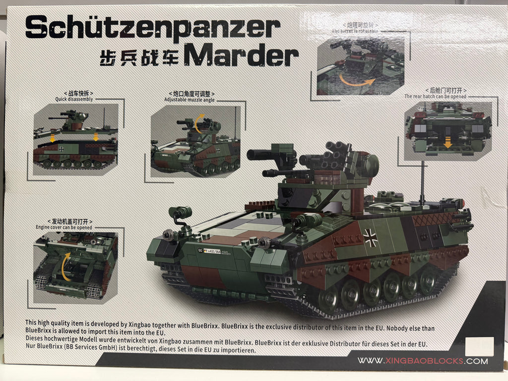 German Marder Infantry Fighting Vehicle Building Set – 1,045 Pieces