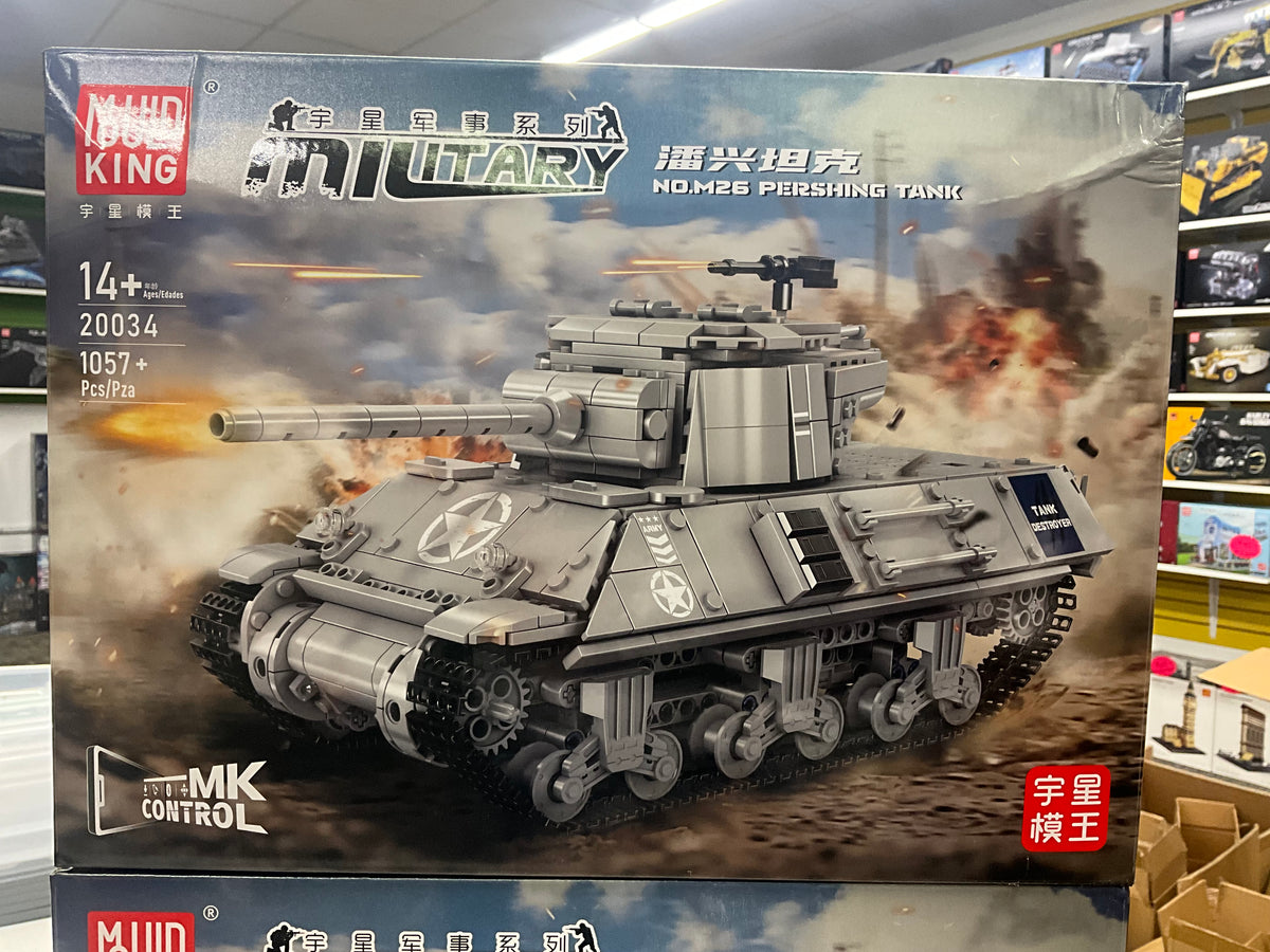 Mould King 20034 RC M26 Pershing Heavy Tank – 1,057 Pieces
