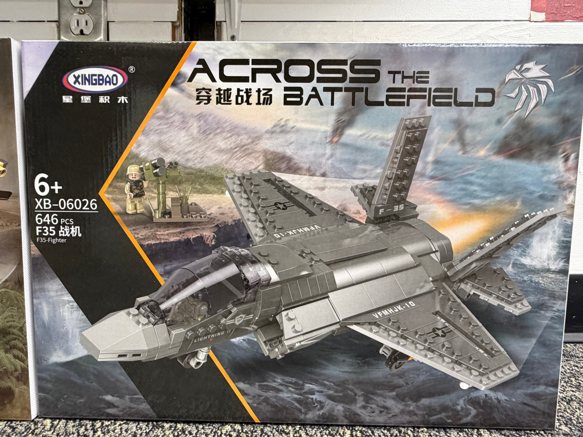 F-35 Lightning II Stealth Fighter Jet Building Set – 646 Pieces