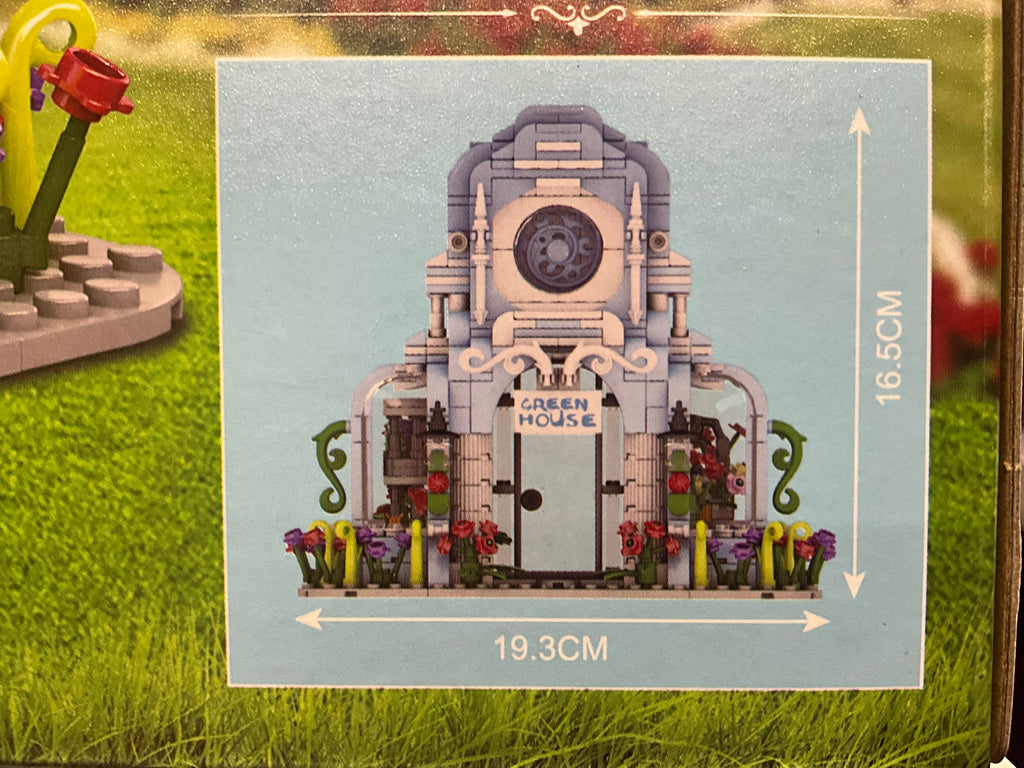 Mould King 16048 Novatown Botanical Garden Greenhouse with Lights – 1,289 Pieces