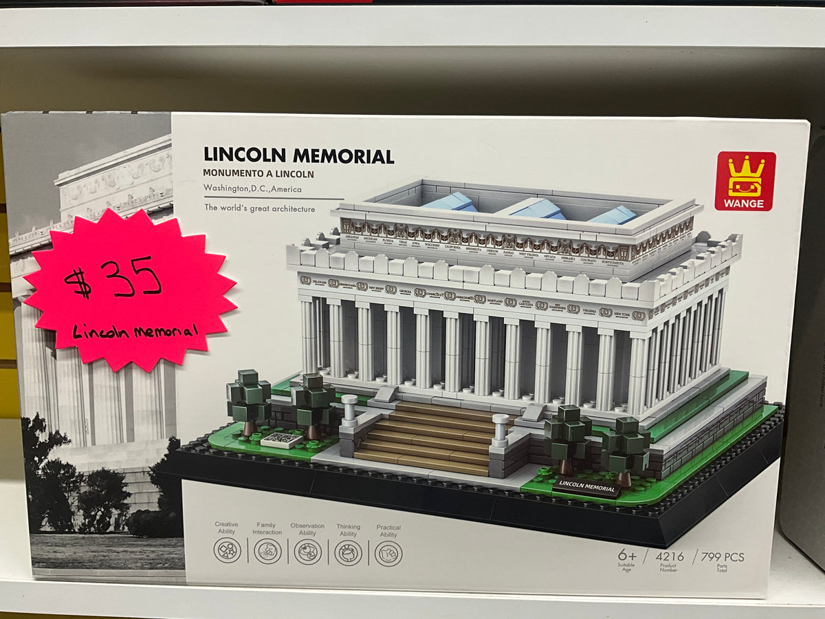 WANGE 4216 Lincoln Memorial Architecture Building Set – 799 Piece