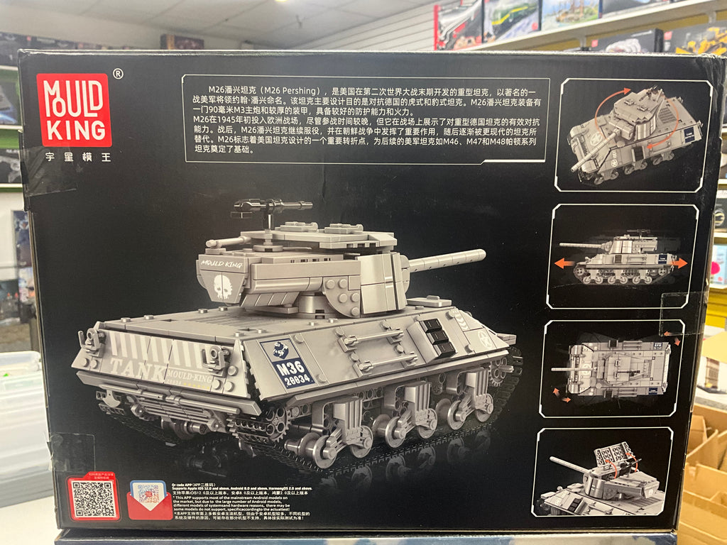 Mould King 20034 RC M26 Pershing Heavy Tank – 1,057 Pieces