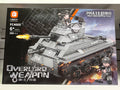 WWII U.S. M4A3 Sherman Tank Building Set – 350 Pieces