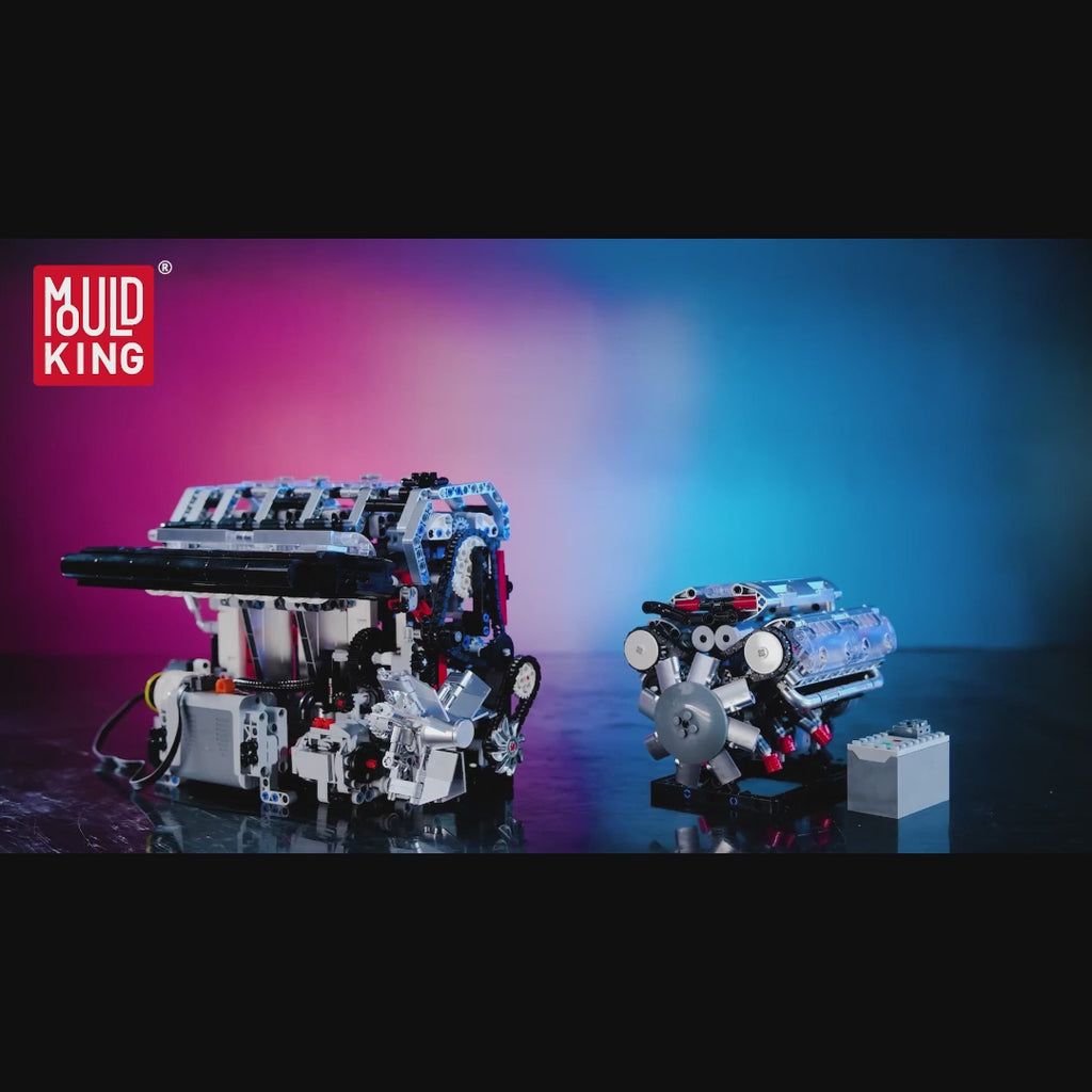 Mould King 10087 Motorized Inline-4 Gasoline Engine Model – 1,897 Pieces