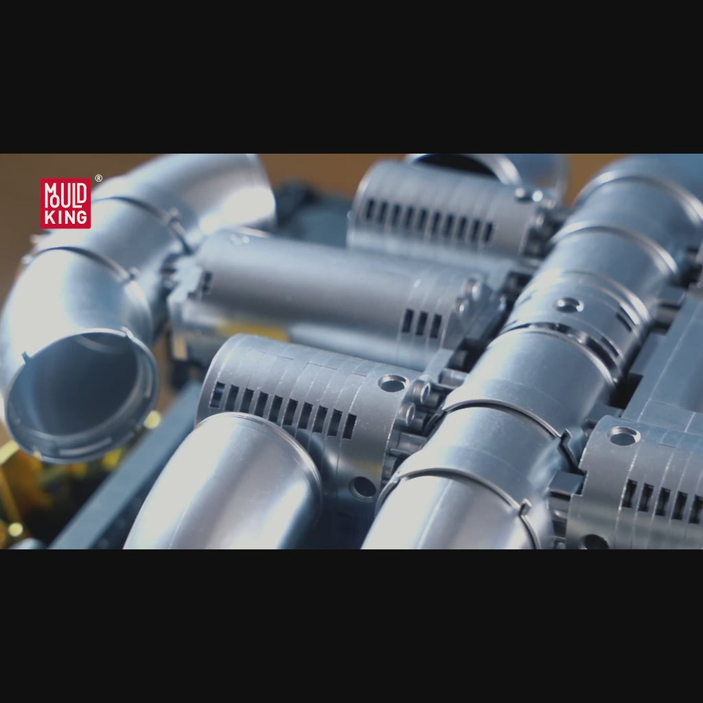 Mould King 10181 Motorized Flat-Six Boxer Engine Model – 2,375 Pieces
