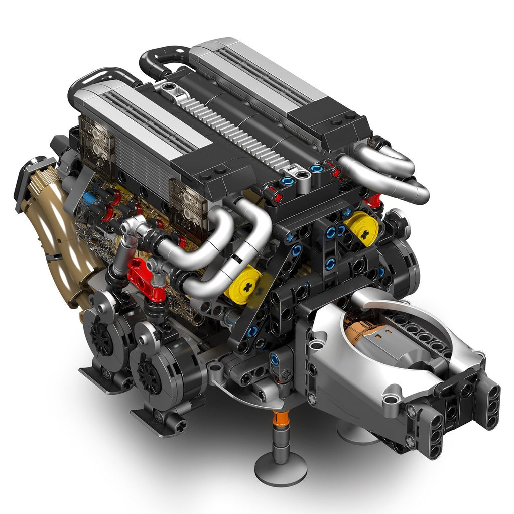 Mould King 10131 Motorized W16 Supercar Engine Model – 952 Pieces