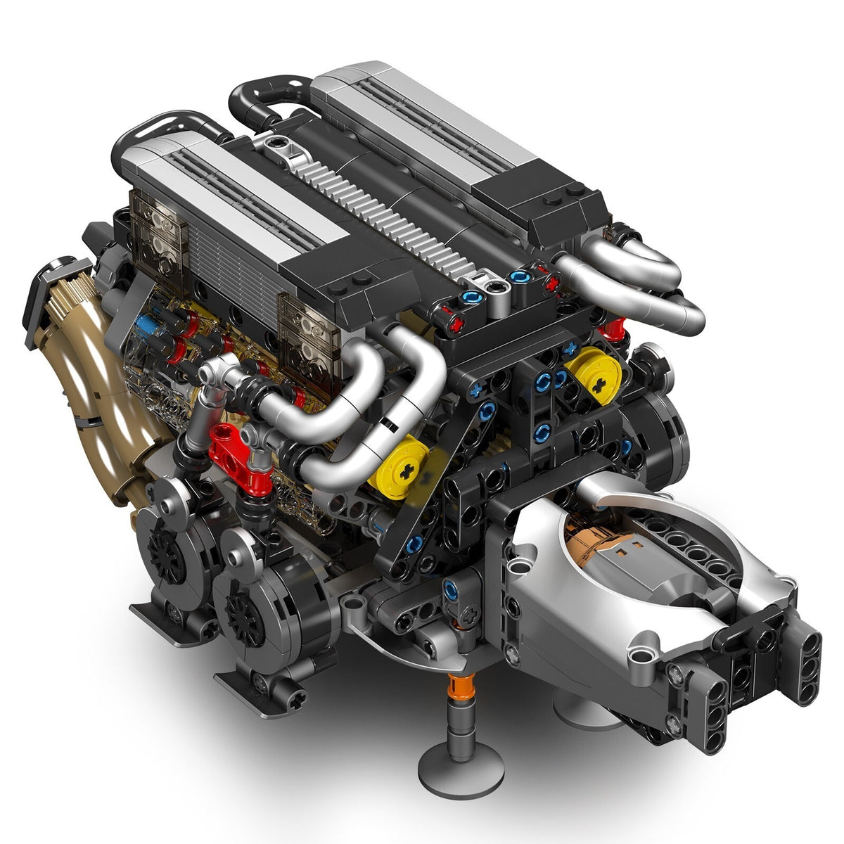 Mould King 10131 Motorized W16 Supercar Engine Model – 952 Pieces