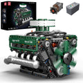 Mould King 10182 Motorized V8 Tank Engine Model – 2,250 Pieces